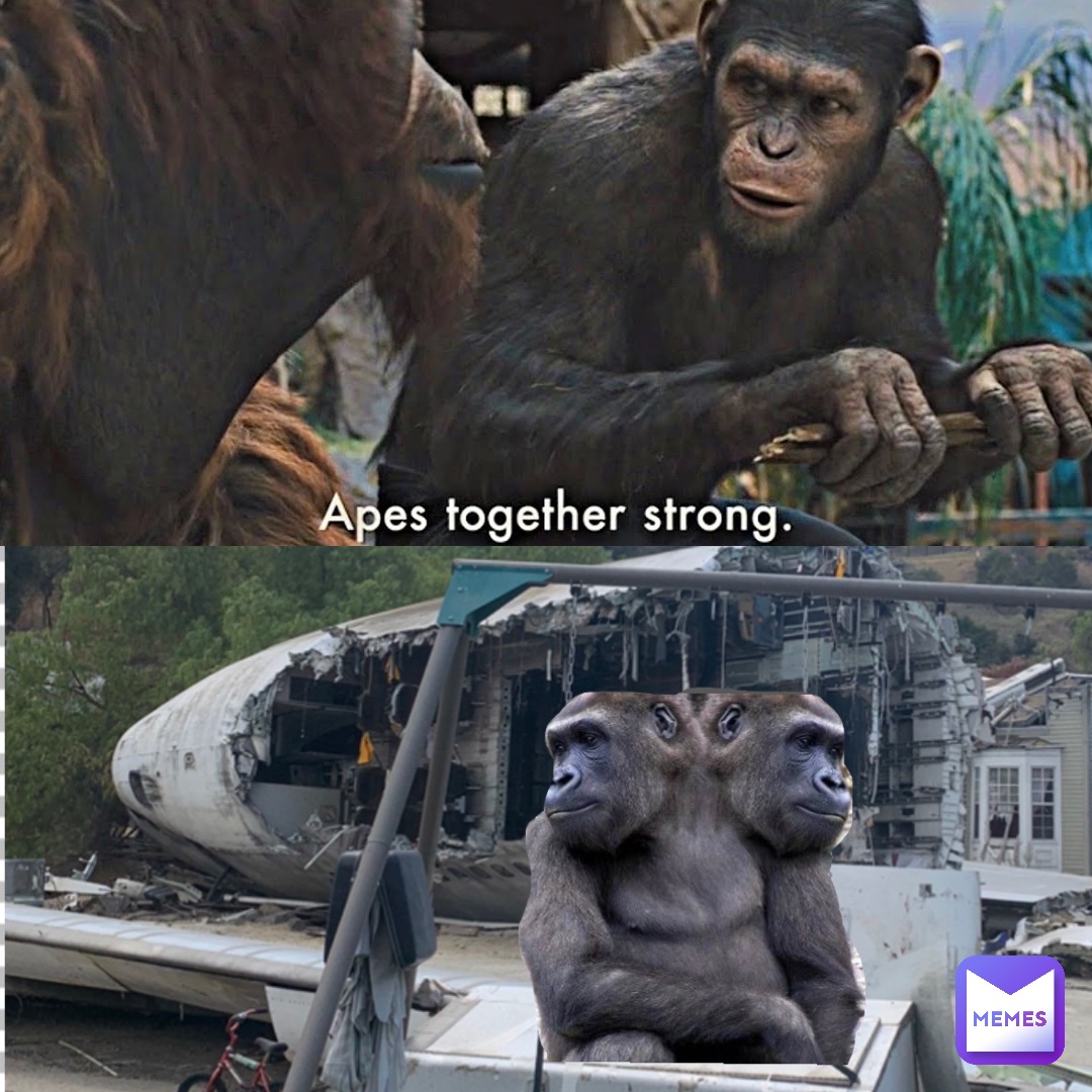 Apes do be strong together