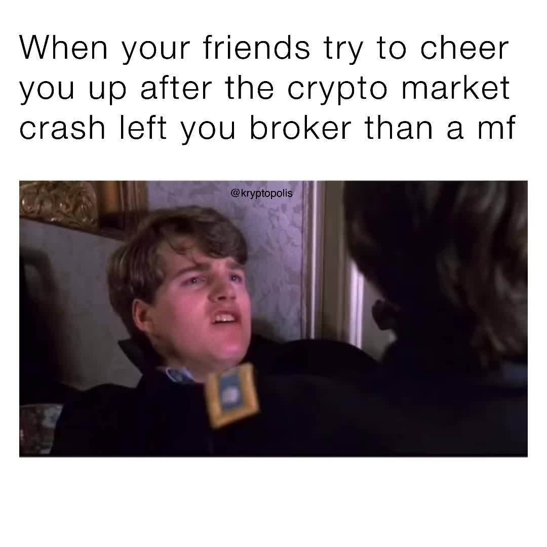 When everyone gets mad because you keep putting your money into dogecoin |  @kryptopolis | Memes