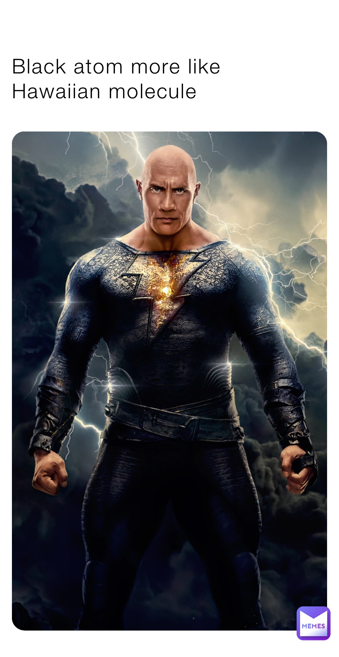 Black atom more like Hawaiian molecule