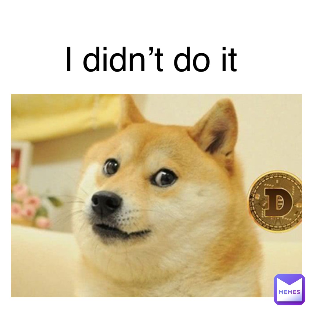 I didn’t do it