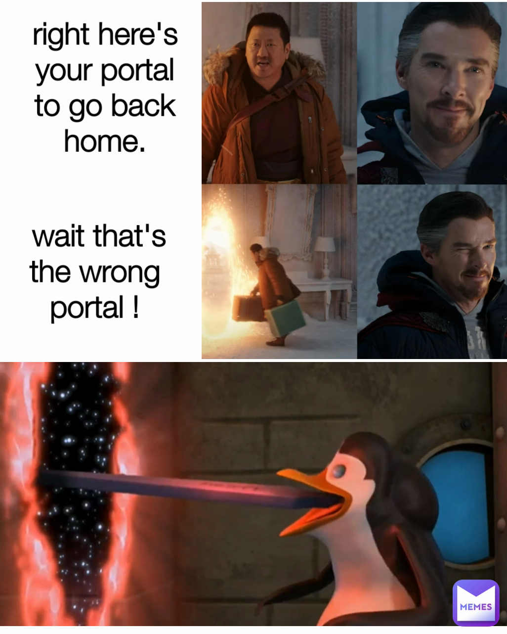  wait that's the wrong portal ! Type Text right here's your portal to go back home.