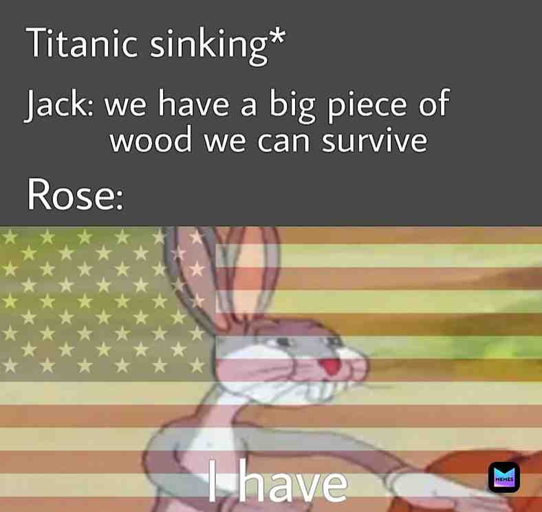 My hart will go on ... #titanic #bugsbunny