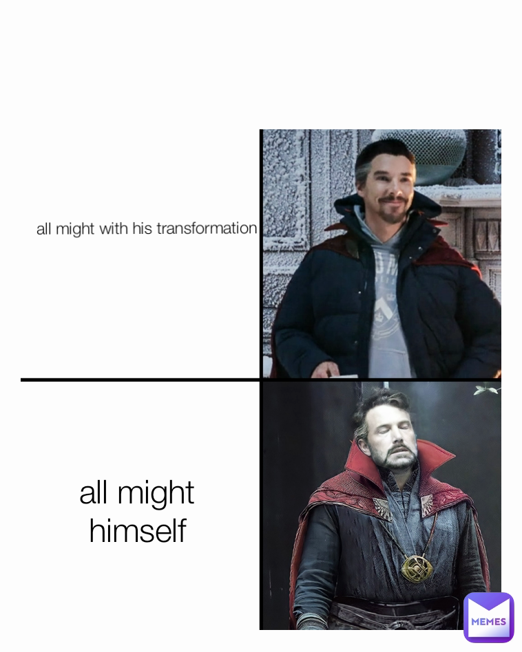 all might with his transformation  all might himself