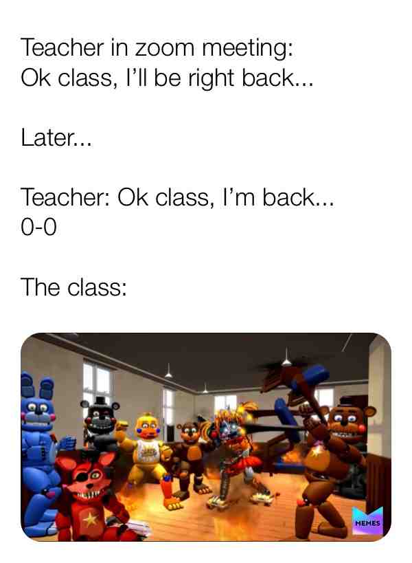 #zoommeeting #fnafmemes #quarantinememe