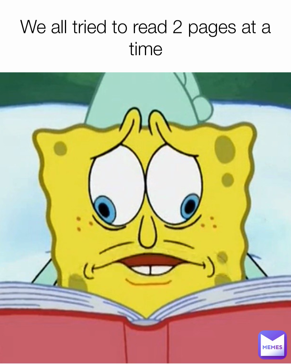 We all tried to read 2 pages at a time