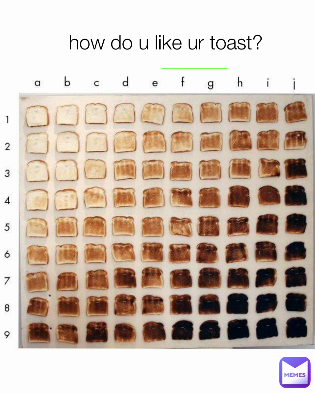 how do u like ur toast?