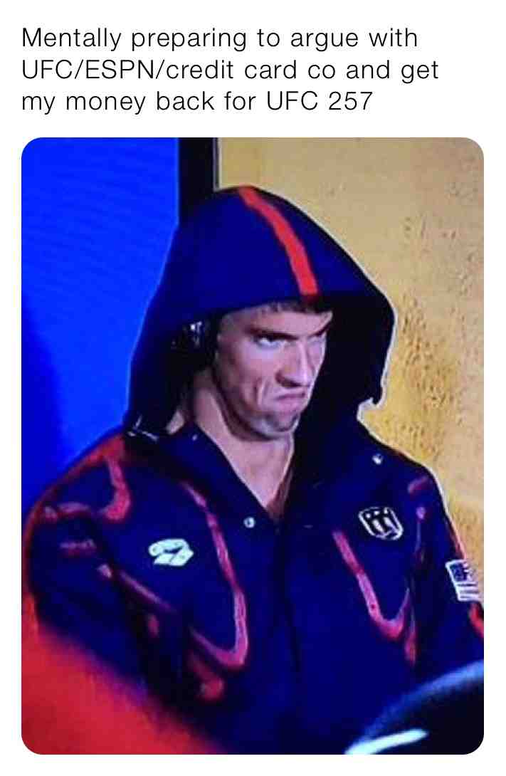 #ufc257 #espn Paid for it and the app fails.