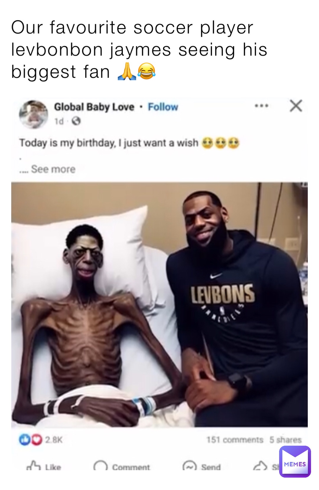 Our favourite soccer player levbonbon jaymes seeing his biggest fan 🙏😂