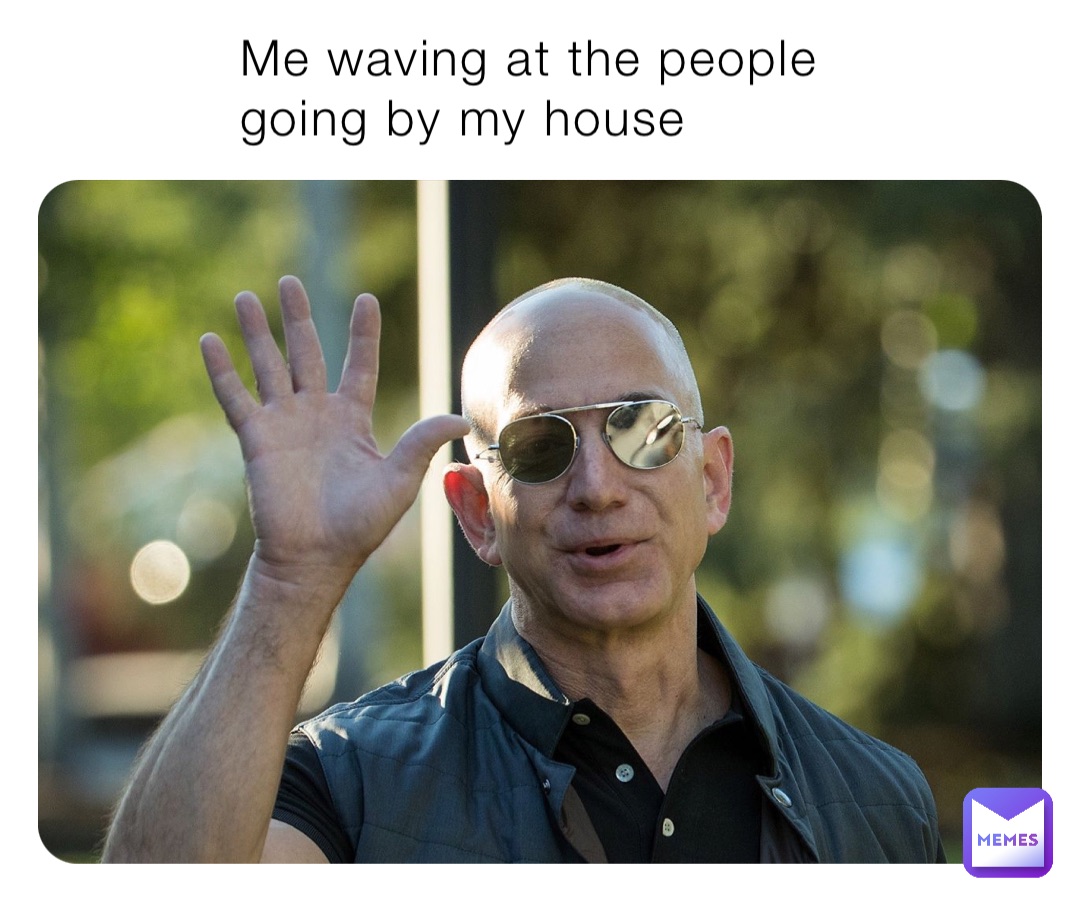 Me waving at the people going by my house