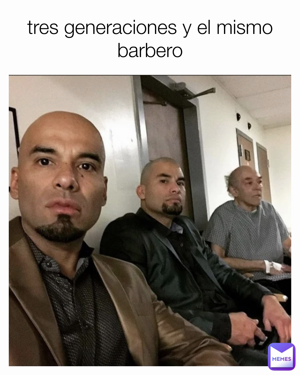 tres generaciones y el mismo barbero