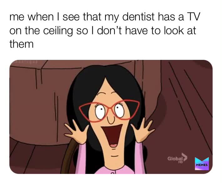It’s awkward when you have stare at the dentist   #dentist