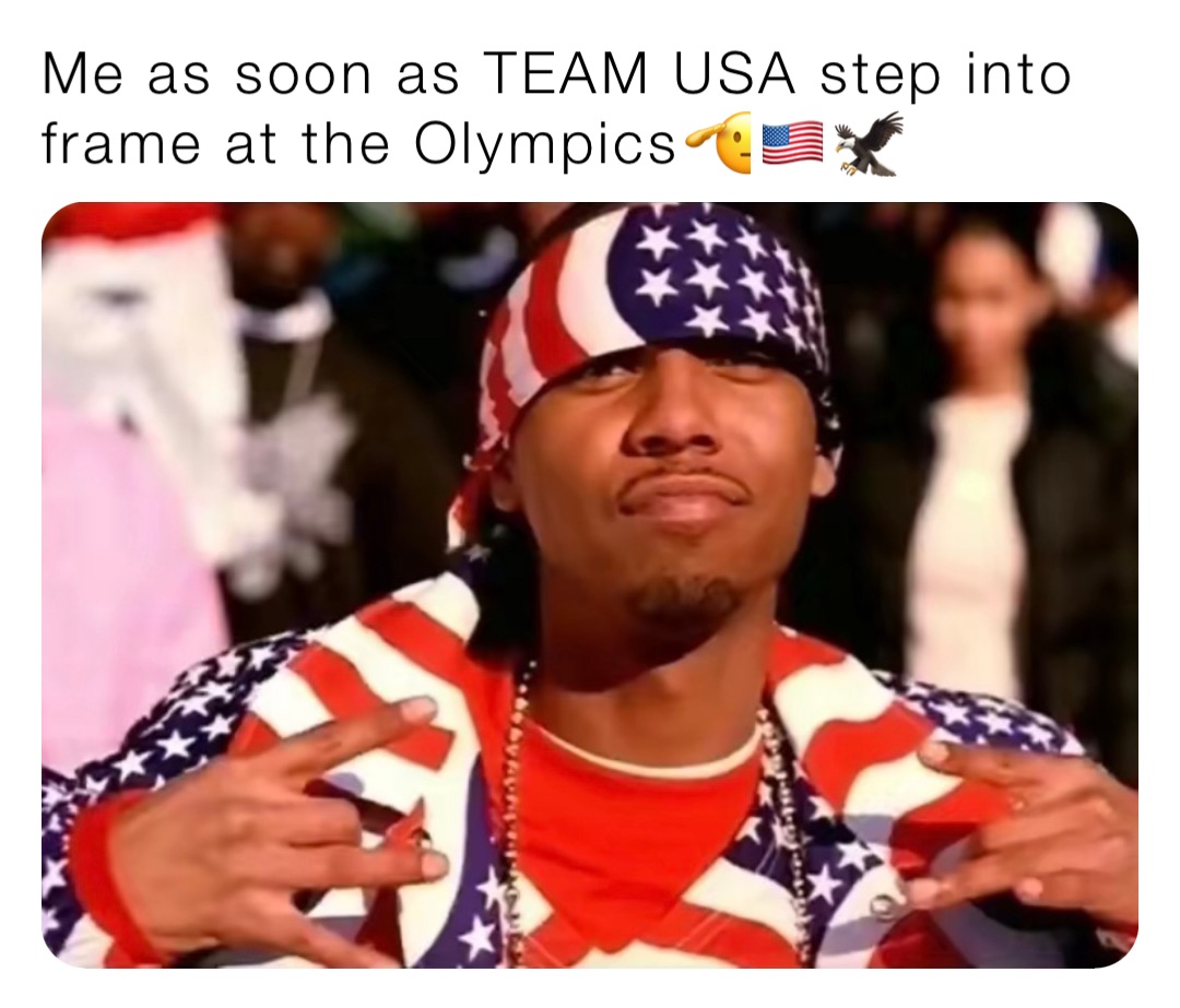 Me as soon as TEAM USA step into frame at the Olympics🫡🇺🇸🦅