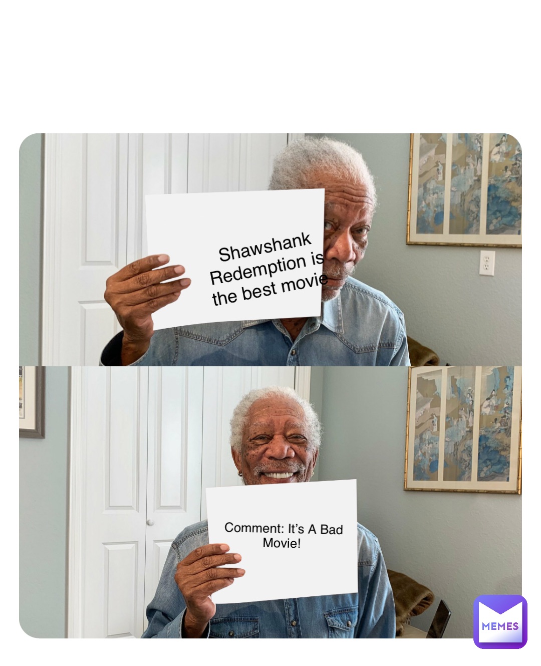 Double tap to edit Shawshank Redemption is the best movie Comment: It’s A Bad Movie!