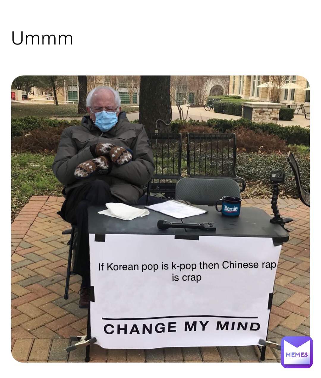 Ummm If Korean pop is k-pop then Chinese rap is crap
