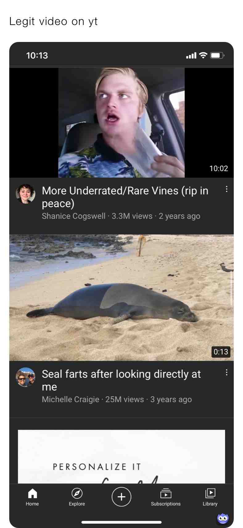 seals are weird when you think about it