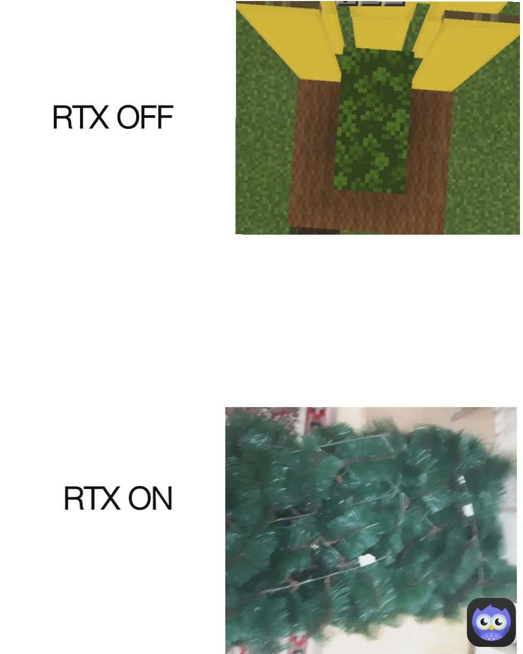 RTX ON RTX OFF