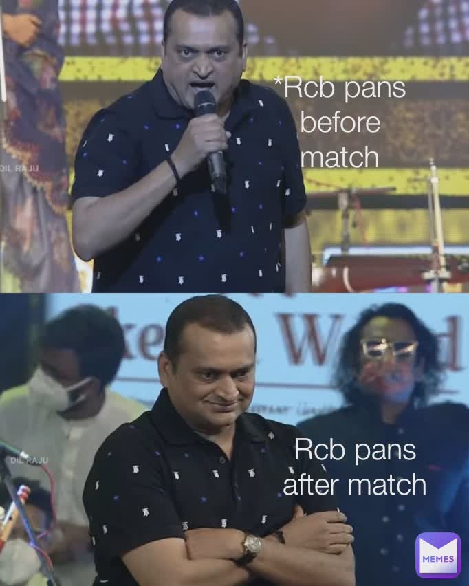 Rcb pans after match *Rcb pans before match