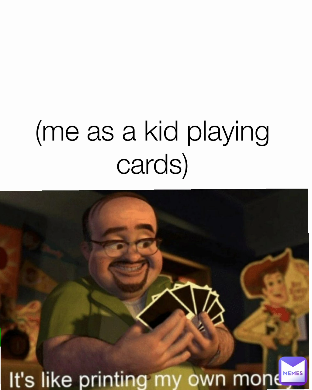 (me as a kid playing cards)