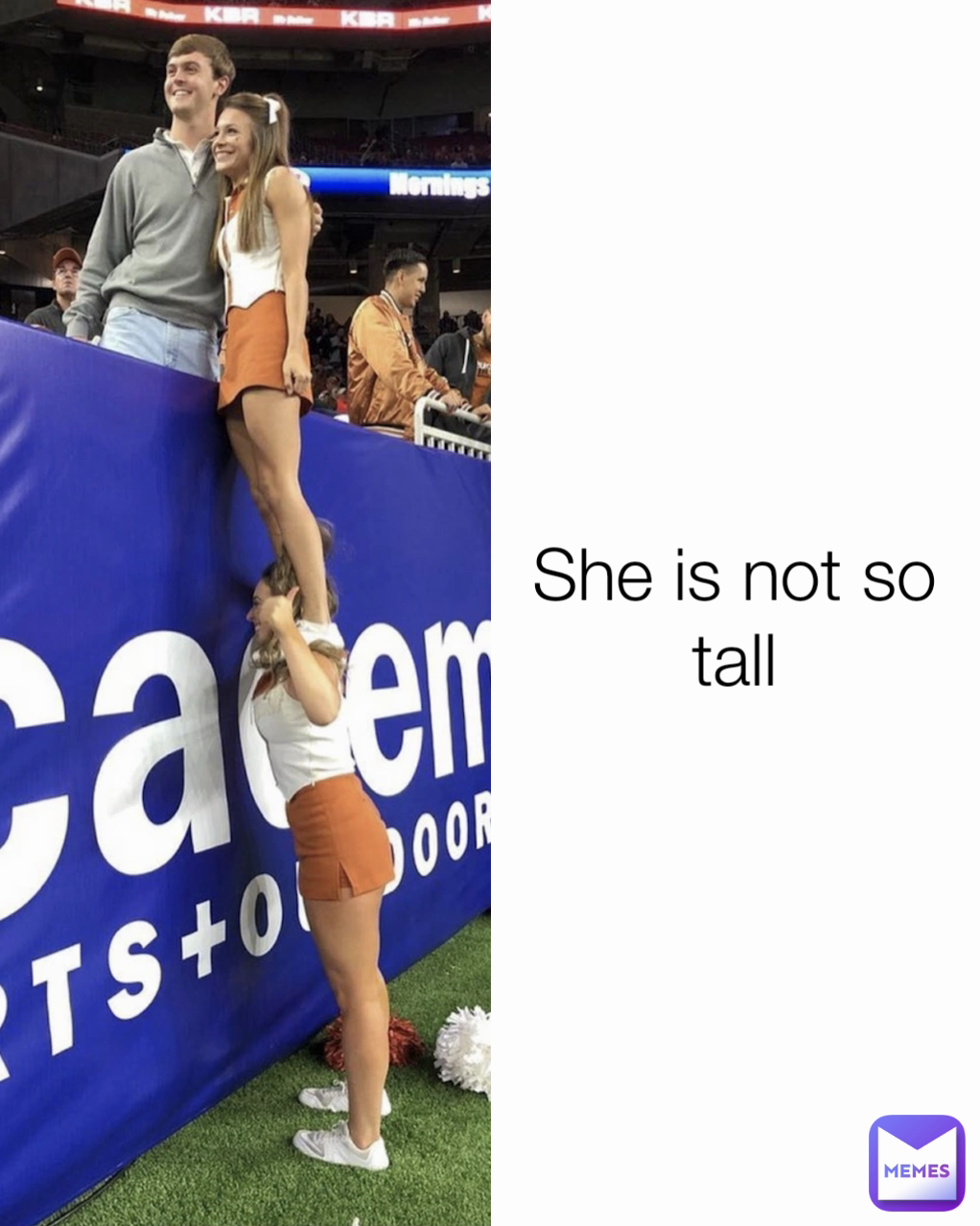 She is not so tall