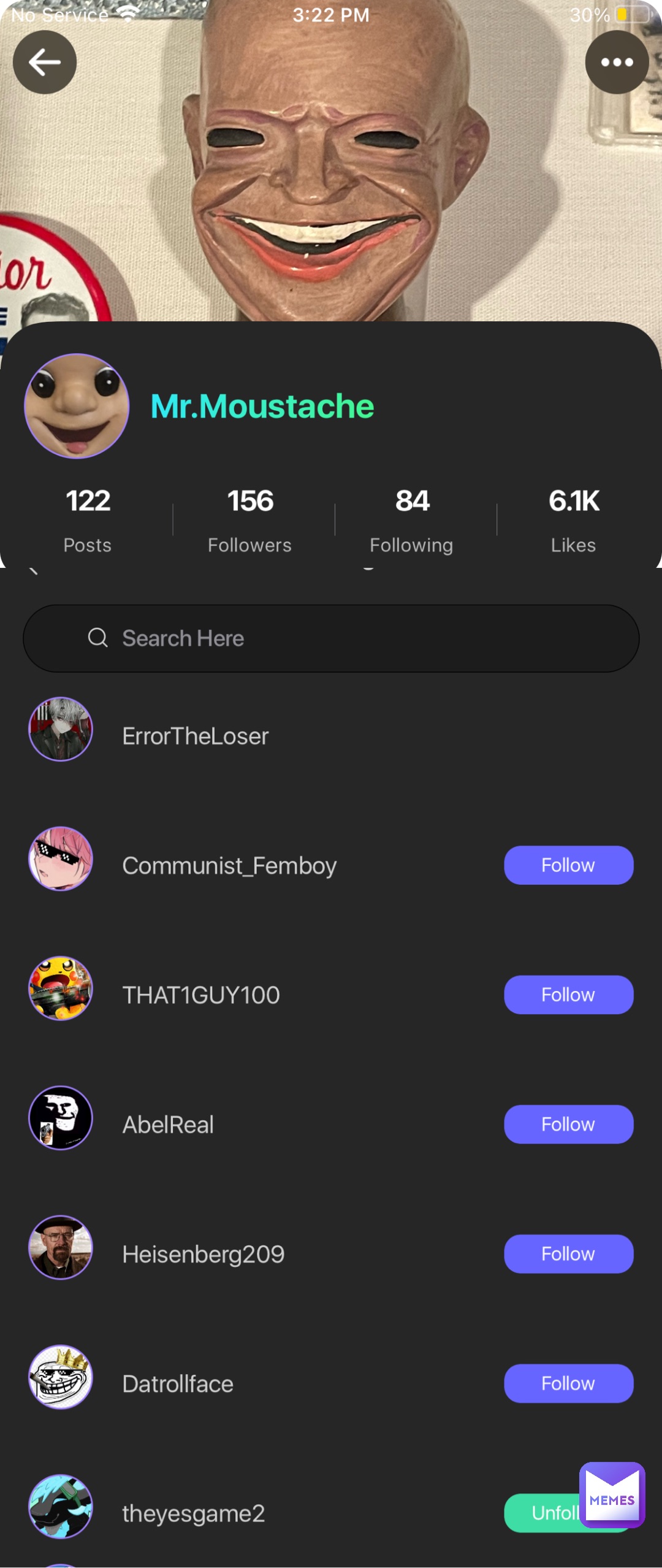 I was looking at Mr.Mustache and looked into his following and found this…