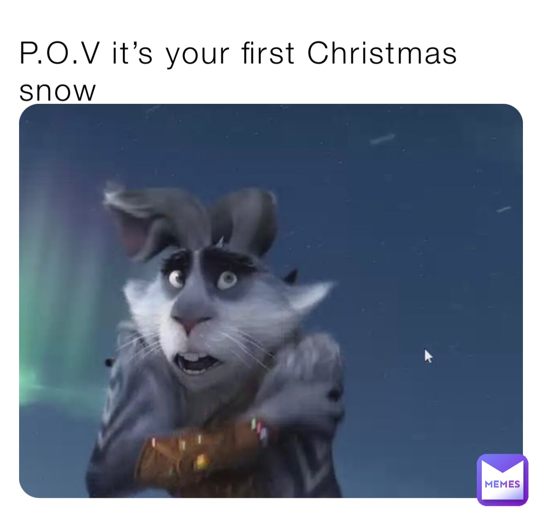 P.O.V it’s your first Christmas snow