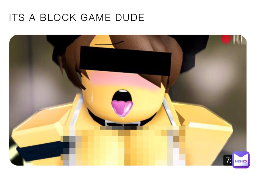 ITS A BLOCK GAME DUDE