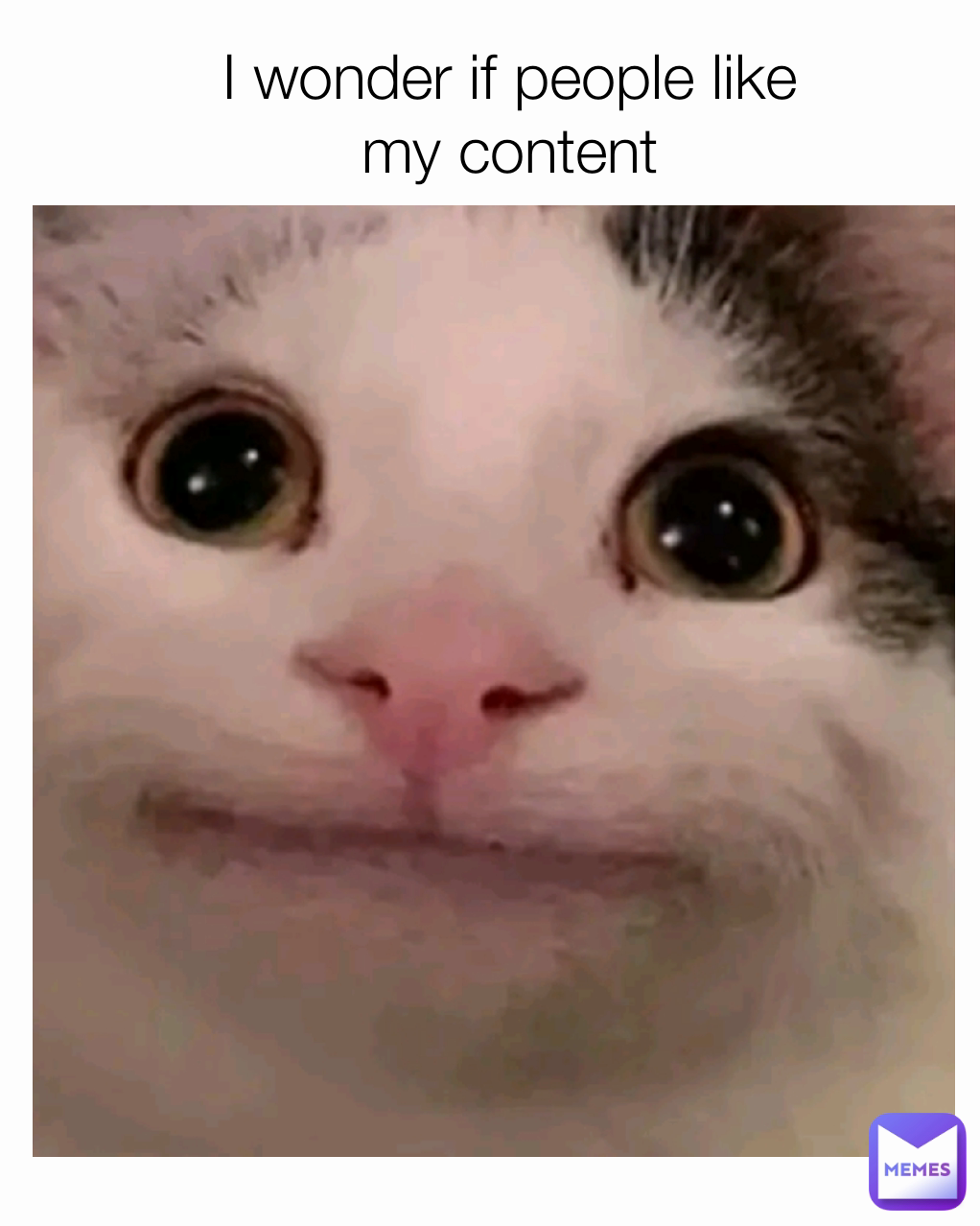 Type Text I wonder if people like my content