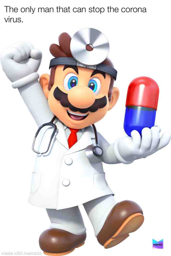 He is our only hope!!! #drmario #memes #coronavirus #meme #nintendo #supermario #videogames #nursing #medicalschool #doctor #mariobros #supersmashbros #plague