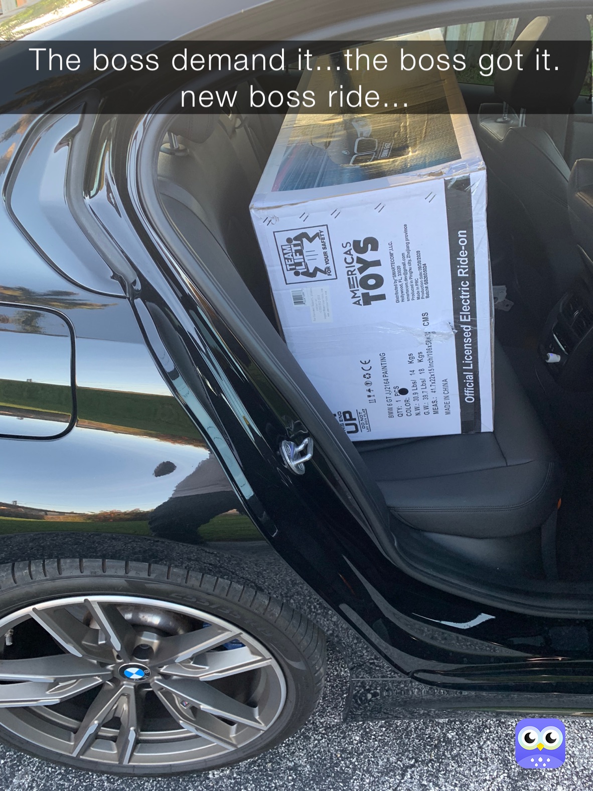 The boss demand it...the boss got it.
new boss ride... 