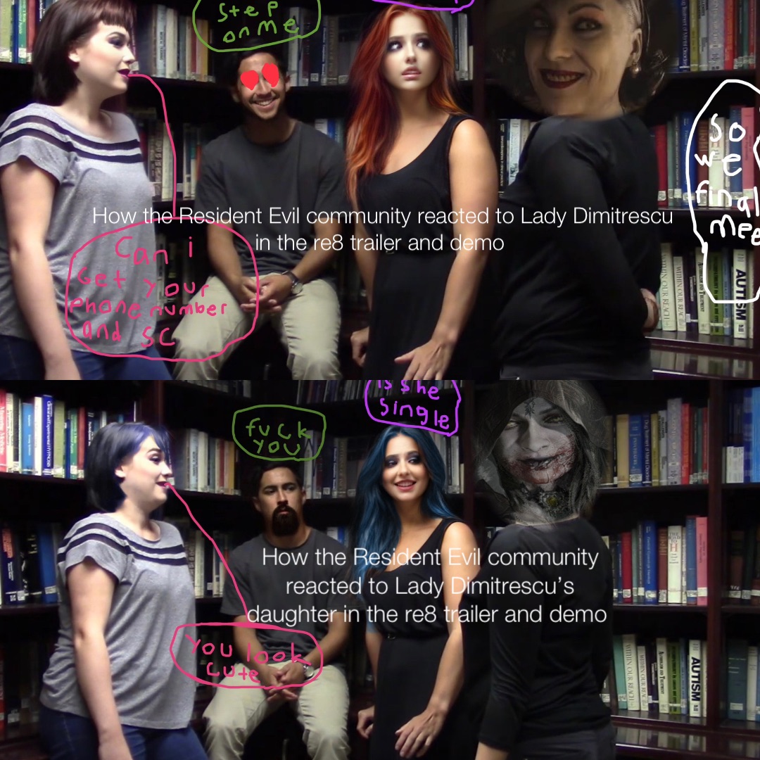 How the Resident Evil community reacted to Lady Dimitrescu in the re8 trailer and demo How the Resident Evil community reacted to Lady Dimitrescu’s daughter in the re8 trailer and demo