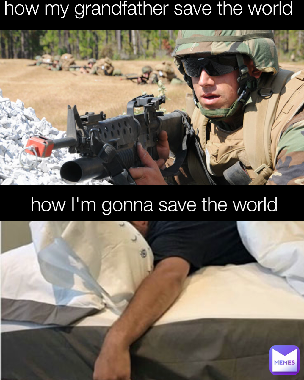 how my grandfather save the world how I'm gonna save the world