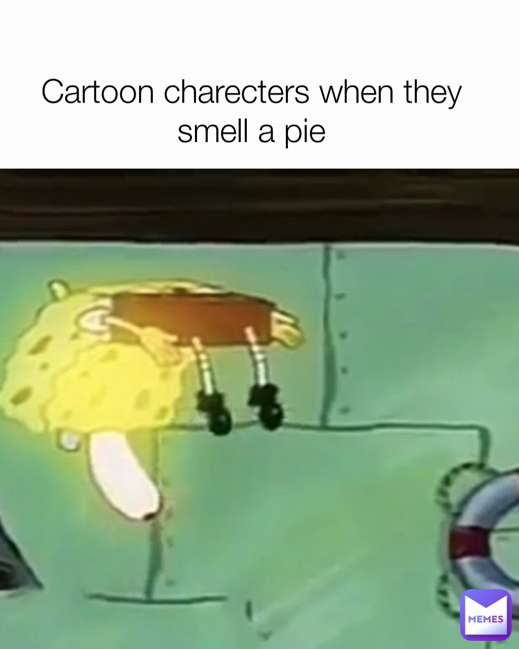 Cartoon charecters when they smell a pie