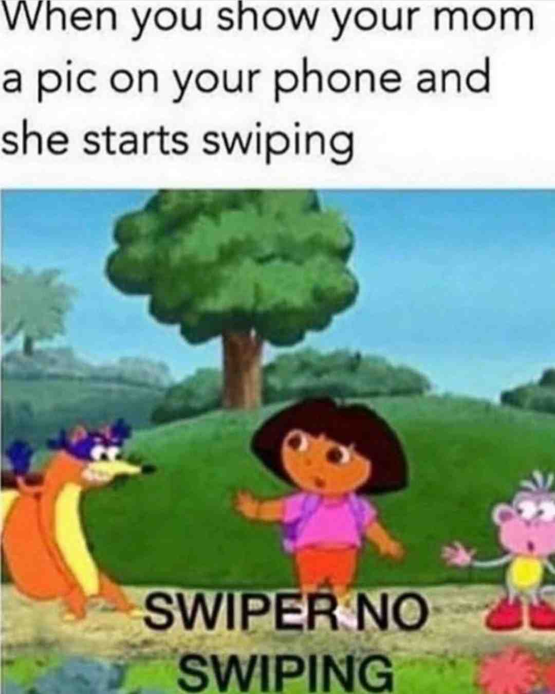 No swiping
