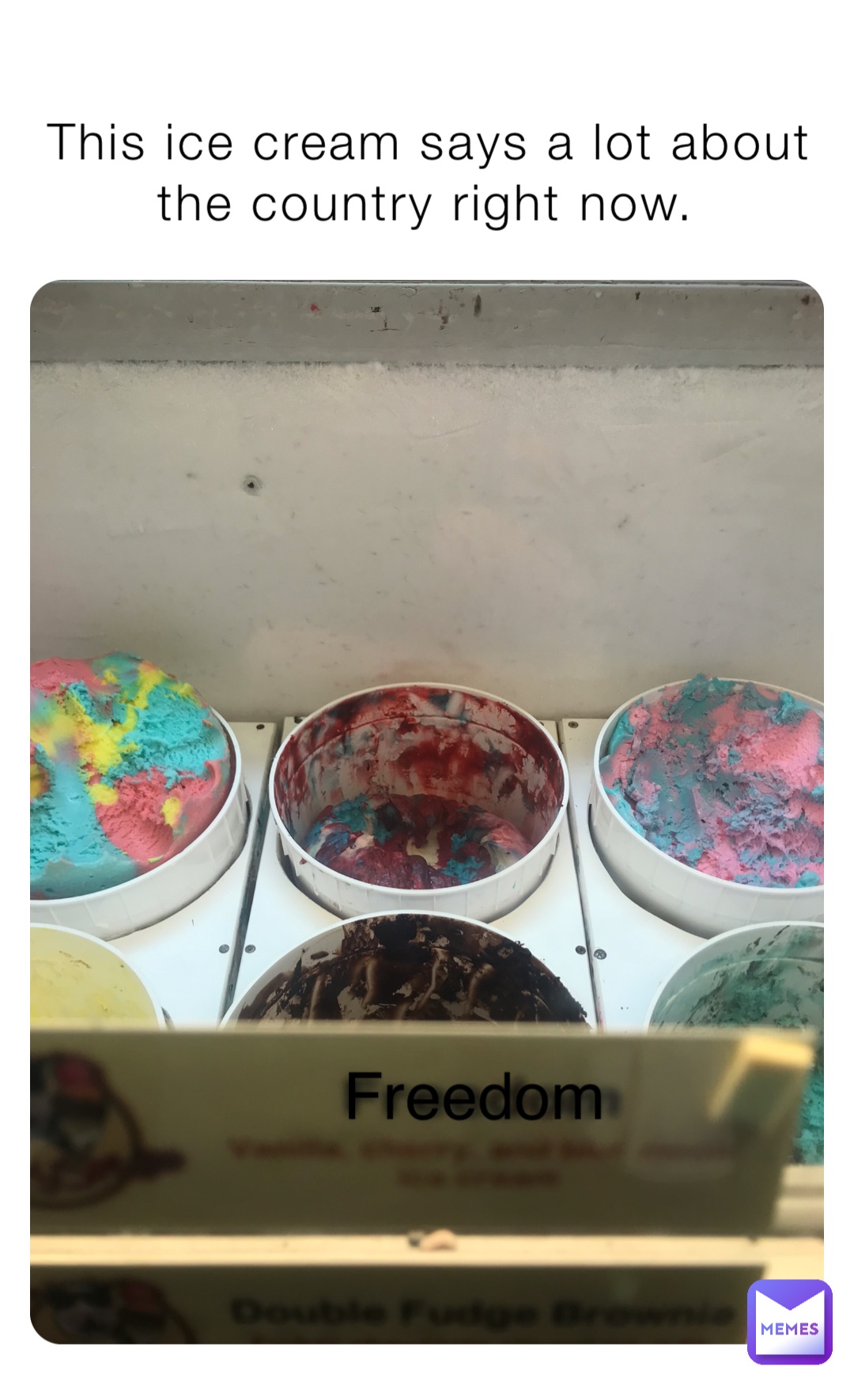 This ice cream says a lot about the country right now. Freedom