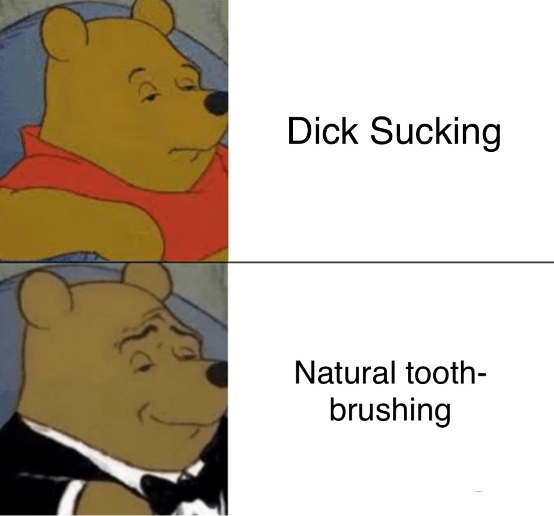 Dick Sucking Natural tooth-brushing