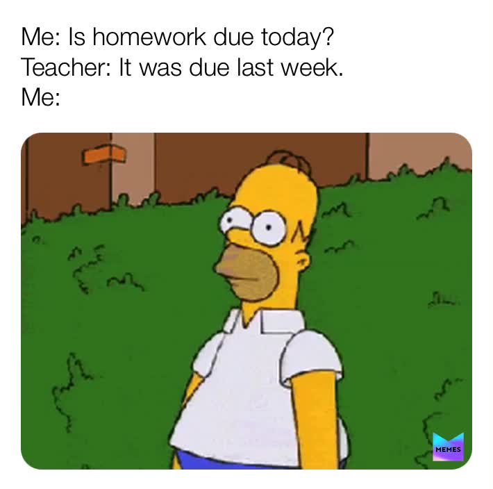 #memes   #homersimpson  #homework