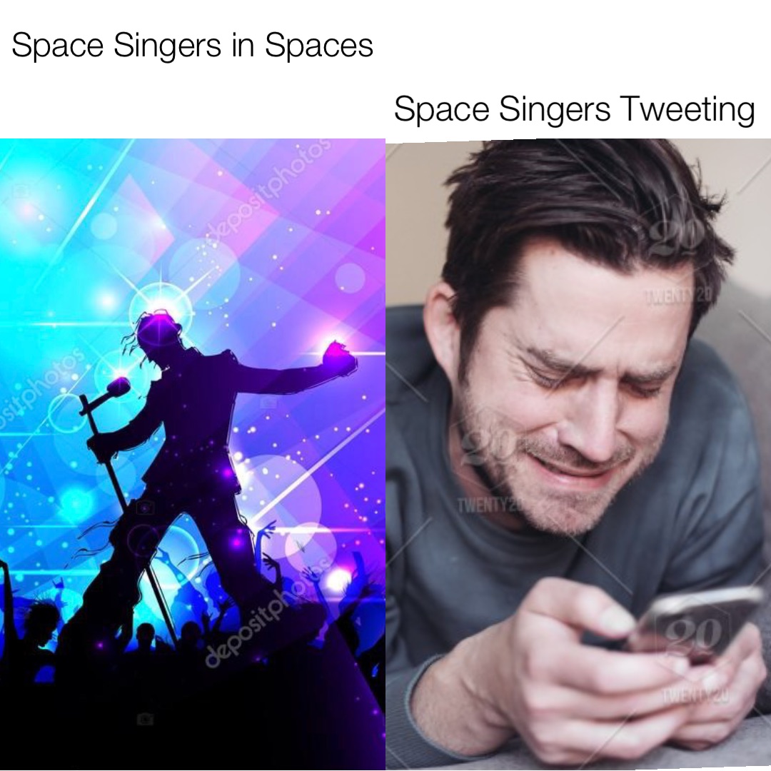 Space Singers in Spaces Space Singers Tweeting