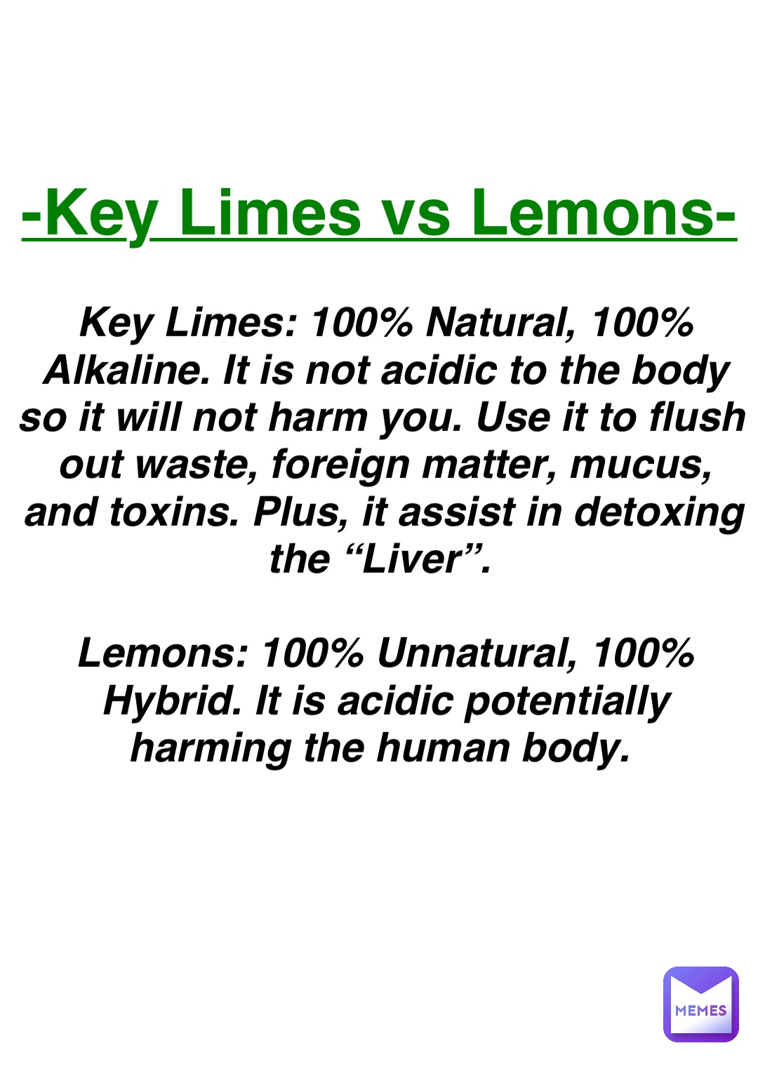 Double tap to edit Key Limes vs Lemons Key Limes 100 Natural, 100