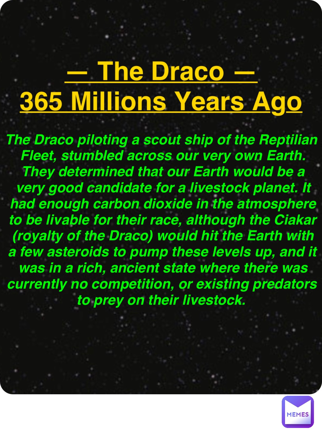 Double tap to edit — The Draco — 365 Millions Years Ago The Draco ...