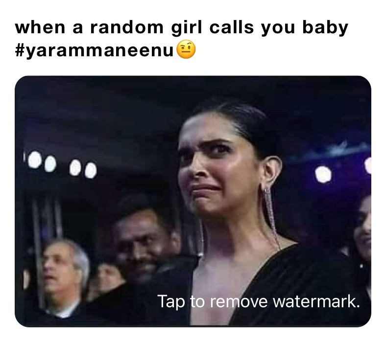 when a random girl calls you baby
#yarammaneenu🤨