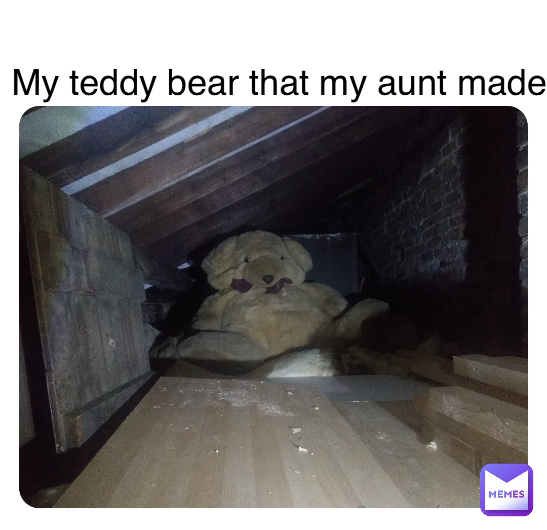 Double tap to edit My teddy bear that my aunt made