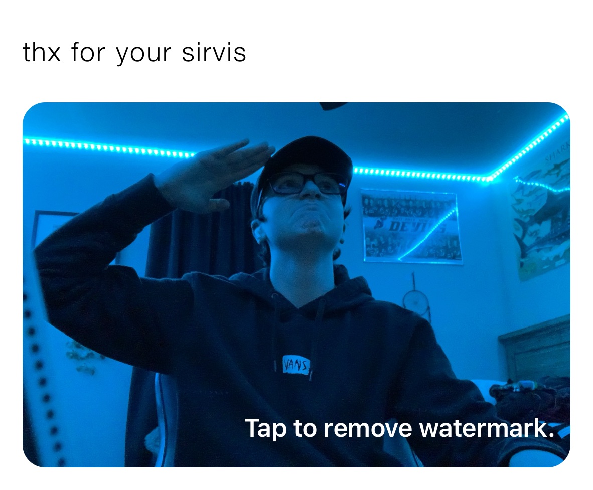 thx for your sirvis 