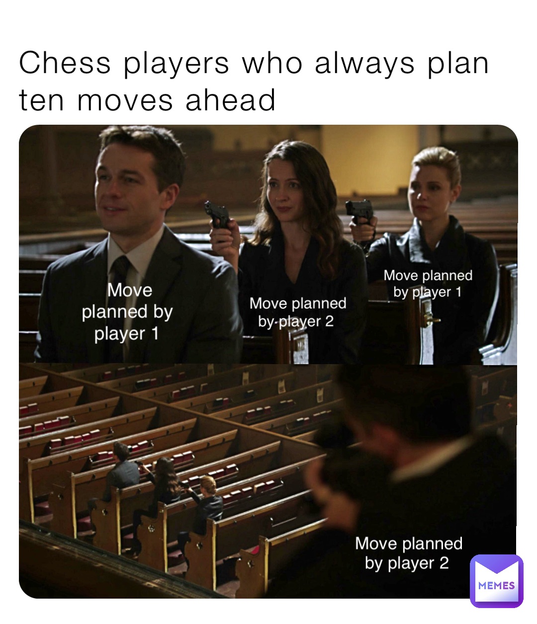 Chess players who always plan ten moves ahead Move planned by
player 1 Move planned 
by player 2 Move planned
by player 1 Move planned 
by player 2