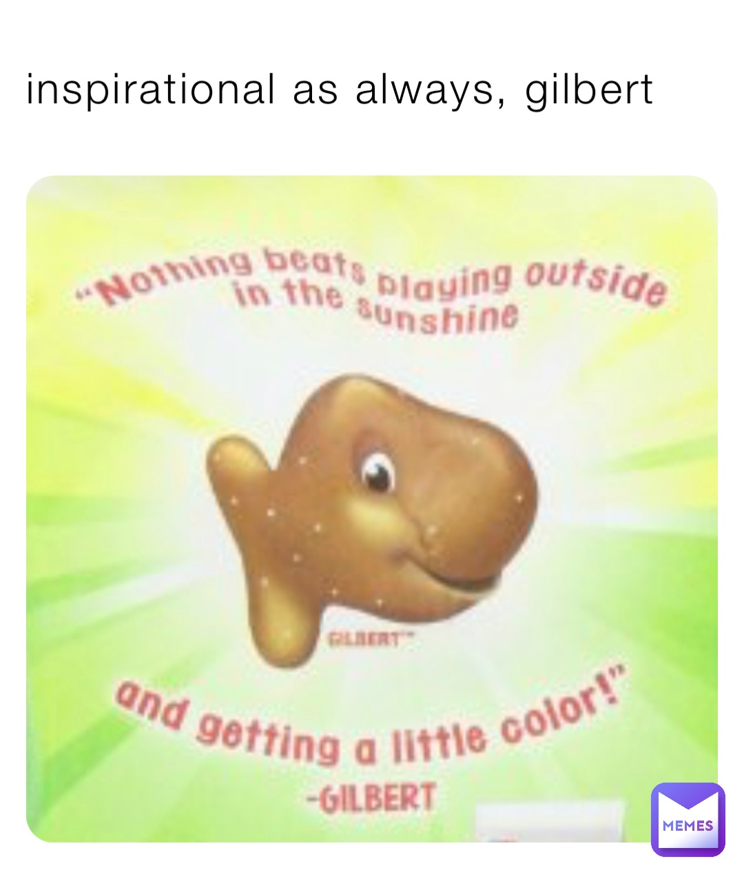 inspirational as always, gilbert