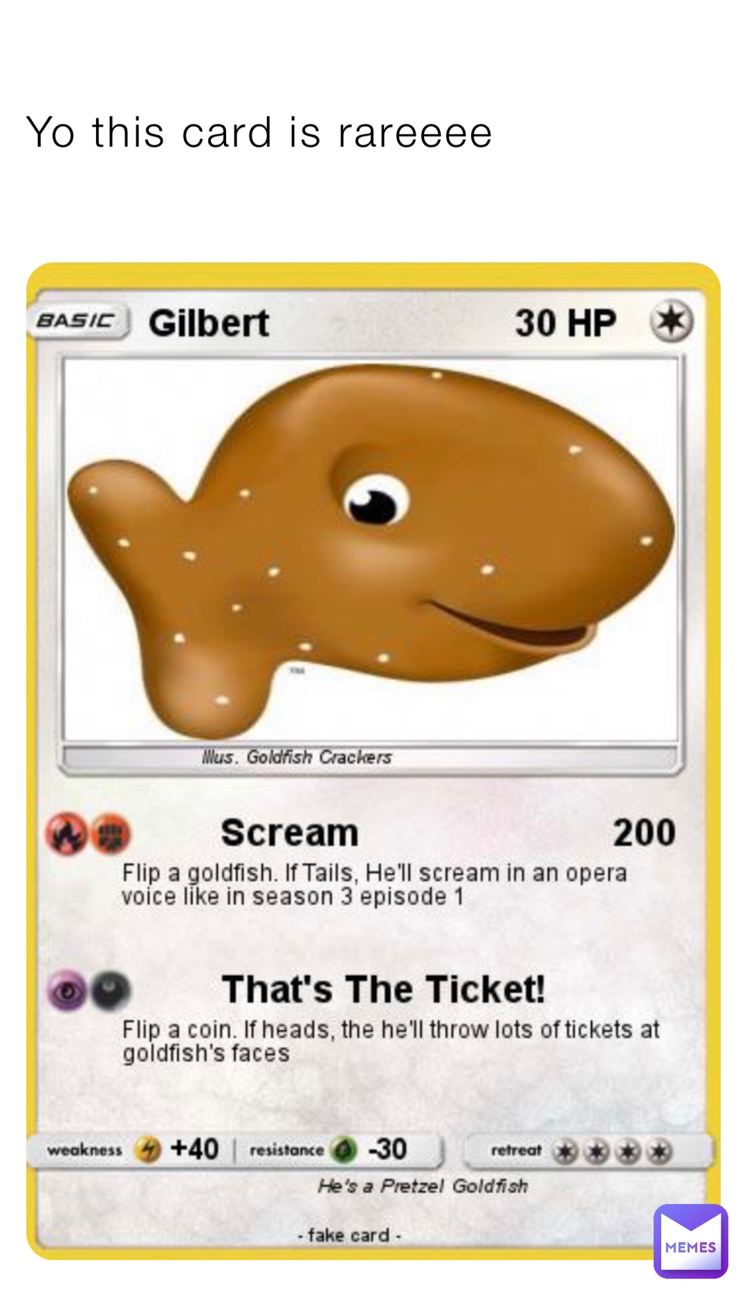 Yo this card is rareeee