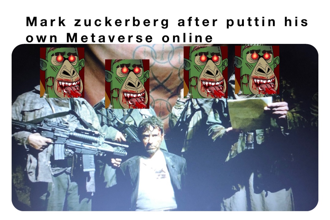 Mark zuckerberg after puttin his own Metaverse online