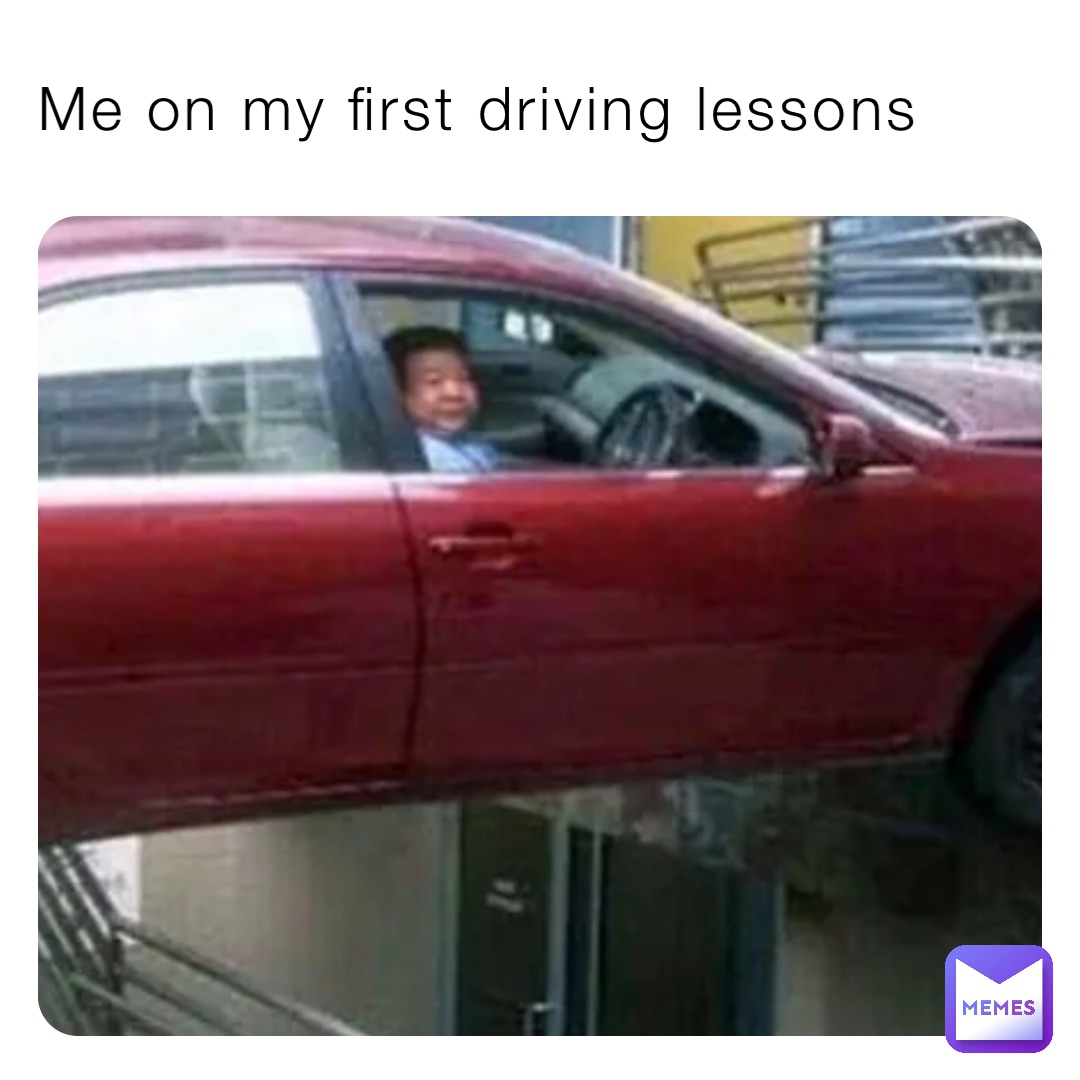 Me on my first driving lessons
