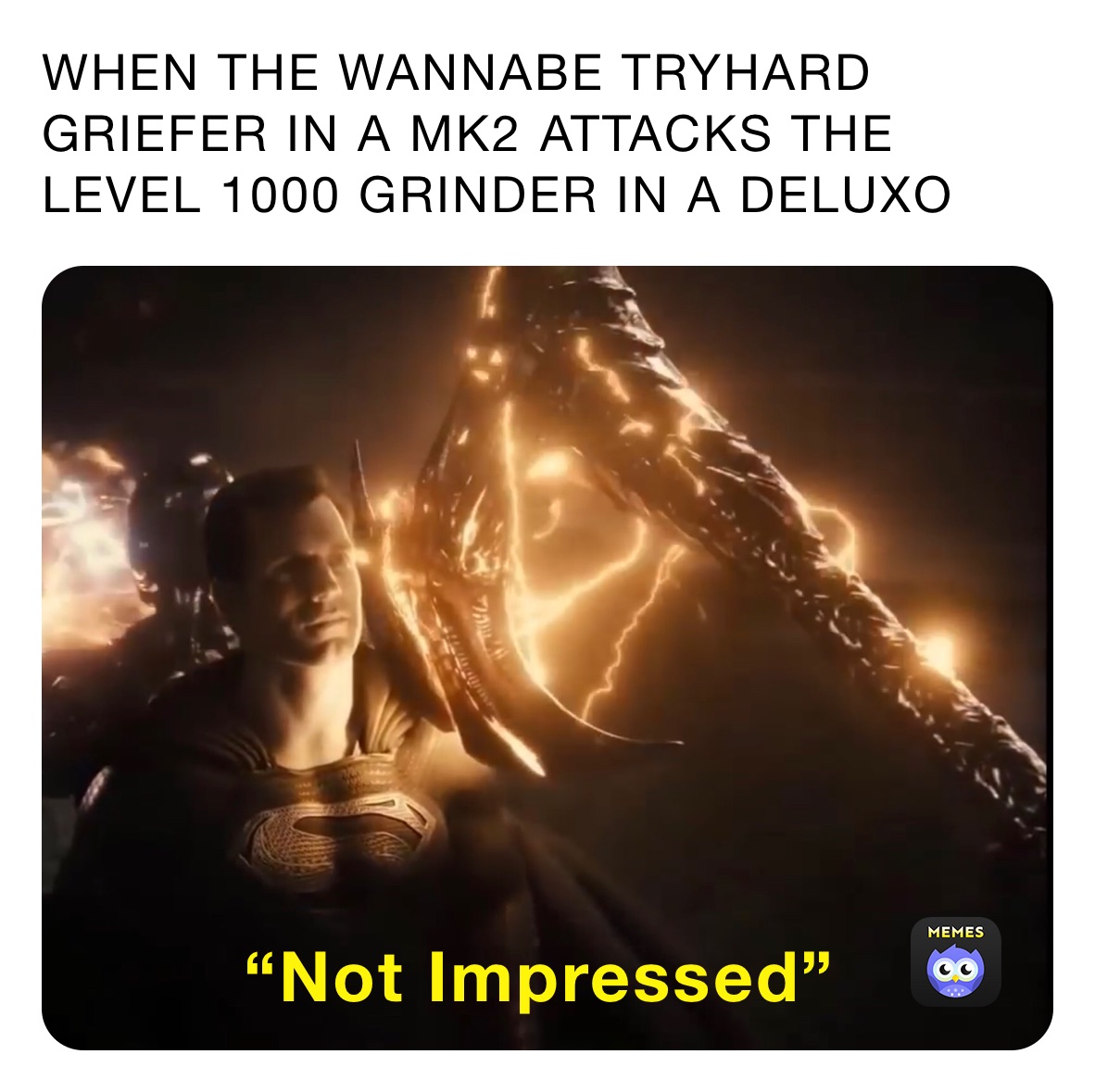 WHEN THE WANNABE TRYHARD GRIEFER IN A MK2 ATTACKS THE LEVEL 1000 GRINDER IN A DELUXO