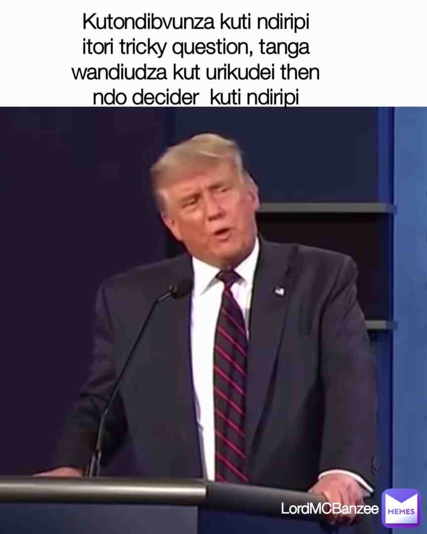 Meme shared by @LordMCBanzee