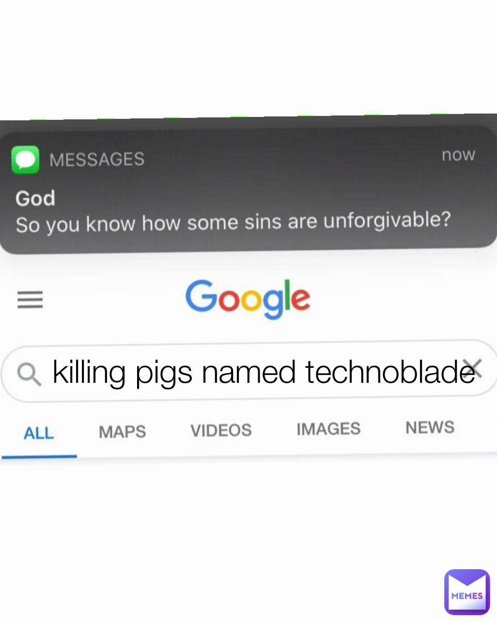 killing pigs named technoblade 